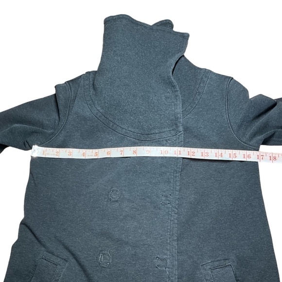 LULULEMON Gratitude Wrap Long Line French Terry Cotton Loose Fit Jacket Sz 4 - Picture 6 of 11